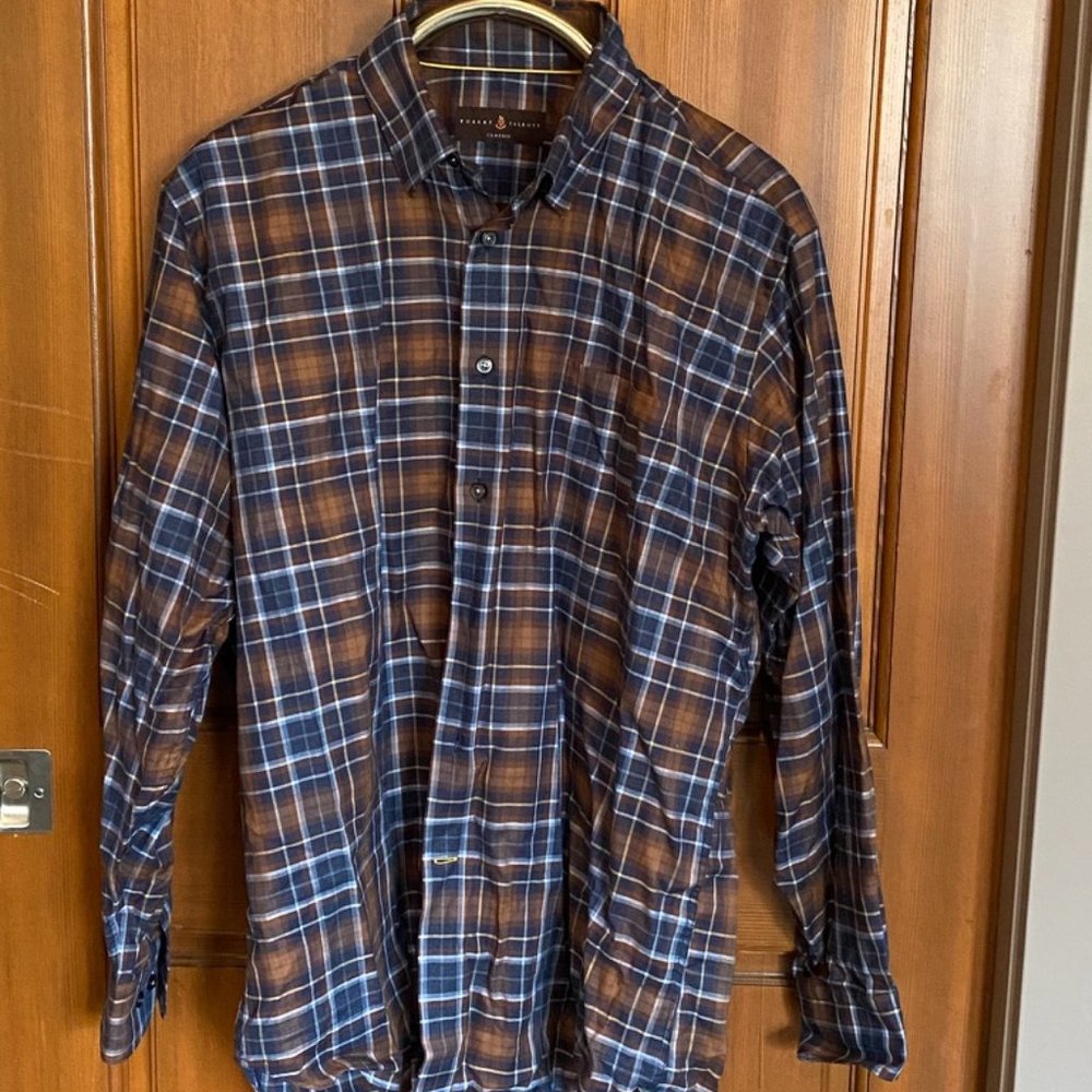 Robert Talbott Large, Checkered Shirt - image 1
